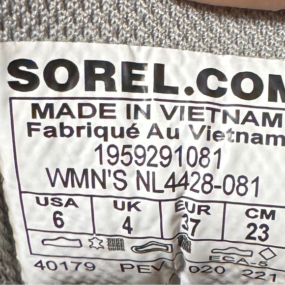 SOREL Women’s Wool Gray Waterproof Winter Boots Booties - Picture 9 of 9